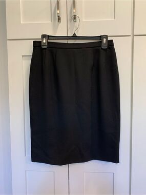 GRETA GARBO SIGNATURE Black Pencil Skirt Women’s 10 Knee Length Italian